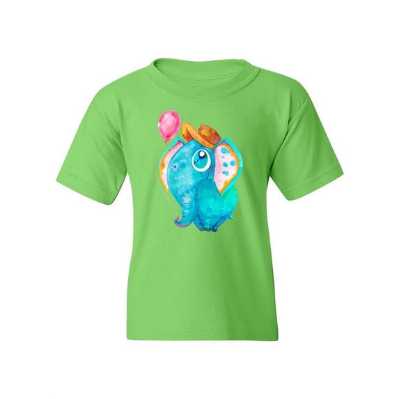 Elephant With A Balloon T-Shirt Juniors -Image by Shutterstock, x-Small