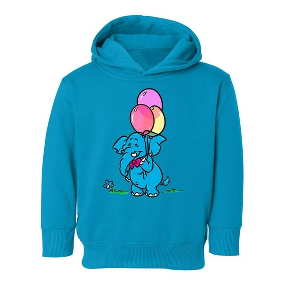 Elephant With Balloons Hoodie Toddler -Image by Shutterstock, 4 Toddler