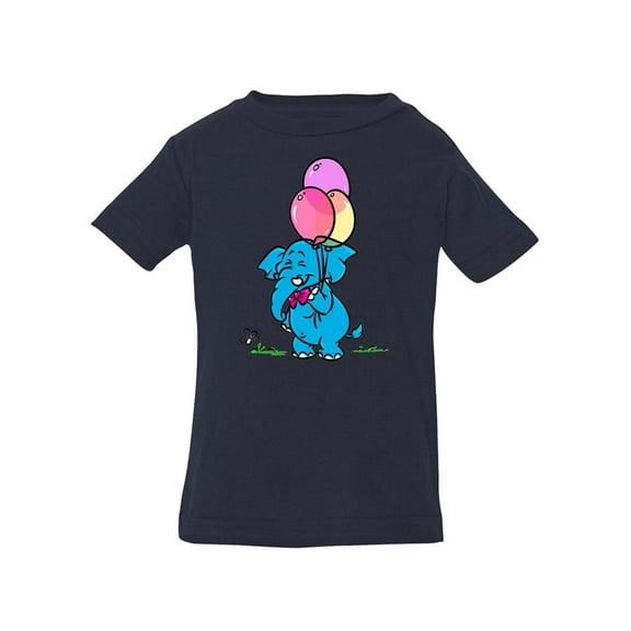 Elephant With Balloons T-Shirt Infant -Image by Shutterstock,  18 Months