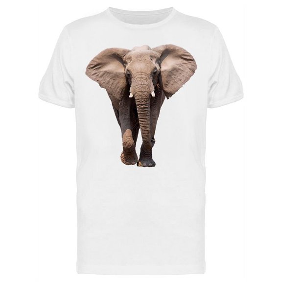 Elephant With Big Ears T-Shirt Men -Image by Shutterstock, Male Large