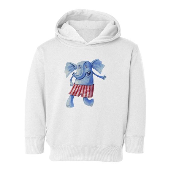 Elephant With Boxer Shorts Hoodie Toddler -Image by Shutterstock,  4 Toddler