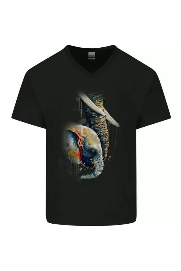 Elephant With Calf Baby Watercolour T-Shirt