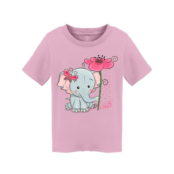 Elephant With Flower T-Shirt Toddler -Image by Shutterstock, 2 Toddler