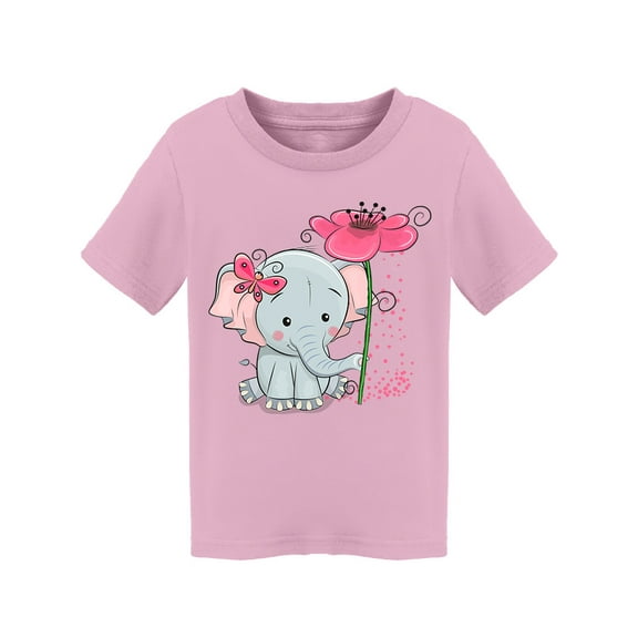 Elephant With Flower T-Shirt Toddler -Image by Shutterstock,  2 Toddler