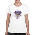 thumbnail image 1 of Elephant With Mandala T-Shirt Women -Smartprints Designs, Female x-Large, 1 of 4