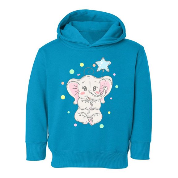 Elephant With Star Balloon Hoodie Toddler -Image by Shutterstock, 2 Toddler