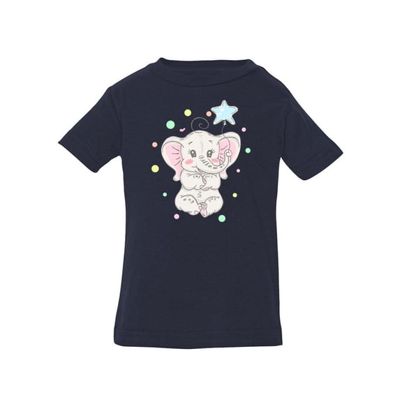 Elephant With Star Balloon T-Shirt Infant -Image by Shutterstock,  24 Months
