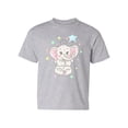 thumbnail image 1 of Elephant With Star Balloon T-Shirt Juniors -Image by Shutterstock,  Large, 1 of 4