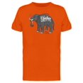 thumbnail image 1 of Elephant With White Caption Tee Men's -Image by Shutterstock, 1 of 1