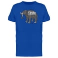 thumbnail image 1 of Elephant With White Caption Tee Men's -Image by Shutterstock, 1 of 1