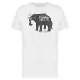 thumbnail image 1 of Elephant With White Caption Tee Men's -Image by Shutterstock, 1 of 2