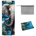 thumbnail image 1 of Elephant Yoga Mat Towel with Storage Bag, 72.8"x26.8" - Suitable for Yoga, Pilates, Fitness, Gym Towels, Yoga Towel, 1 of 6