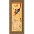 thumbnail image 1 of Elephant catching a flying tengu 24x10 Gold Ornate Wood Framed Canvas Art by Utagawa Kuniyoshi, 1 of 2