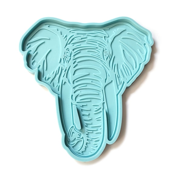 Elephant for Head Tray Silicone Mold Fruit Plate Casting Mold Serving Borad