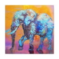 thumbnail image 1 of "Elephant in Ebony Bloom" - Canvas, 1 of 25