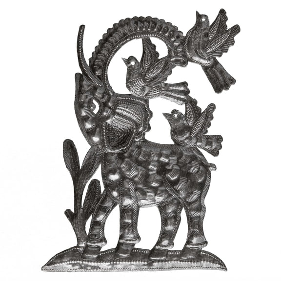 Elephant with 3 Birds