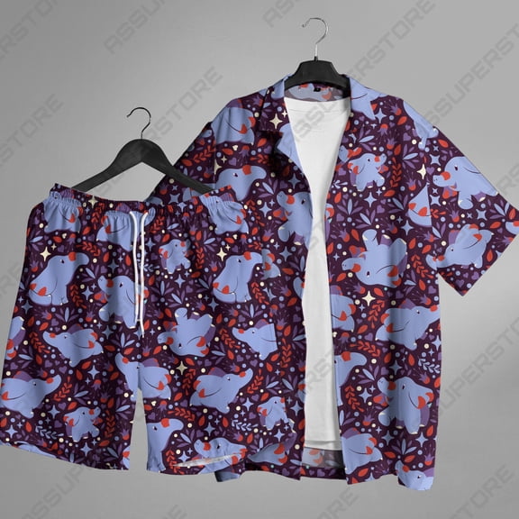 Elephantito Hawaiian Shirt Elephan Hawaii Button-Up Shirt Gift 1708283211
