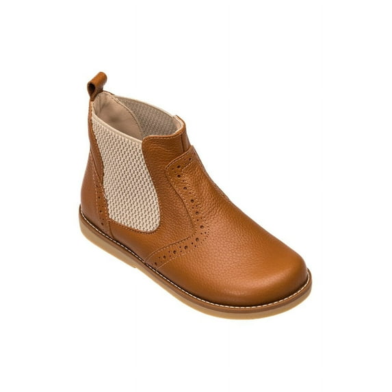 Elephantito Leather Bootie, 3, Brown
