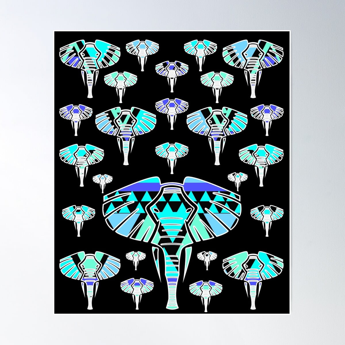 Elephants African And Indian Pattern - Dreams Of Africa And India (This ...