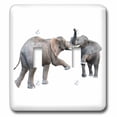 thumbnail image 1 of 3dRose, Elephants Challenge, double toggle switch, 1 of 1