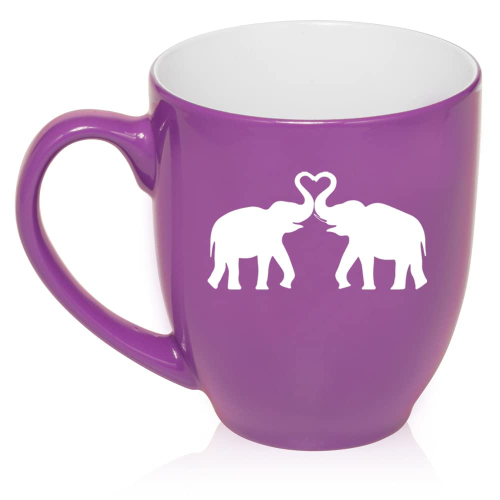 Whizk Elephant Mug - It's A Beautiful World - Elephant Themed Gift Ideas For Elephant Lovers - Birthday, Christmas, Novelty Cup