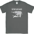 thumbnail image 1 of Elephants Never Forget T-Shirt Funny Hunter Animal Humor Tee - Charcoal, 4XL, 1 of 1