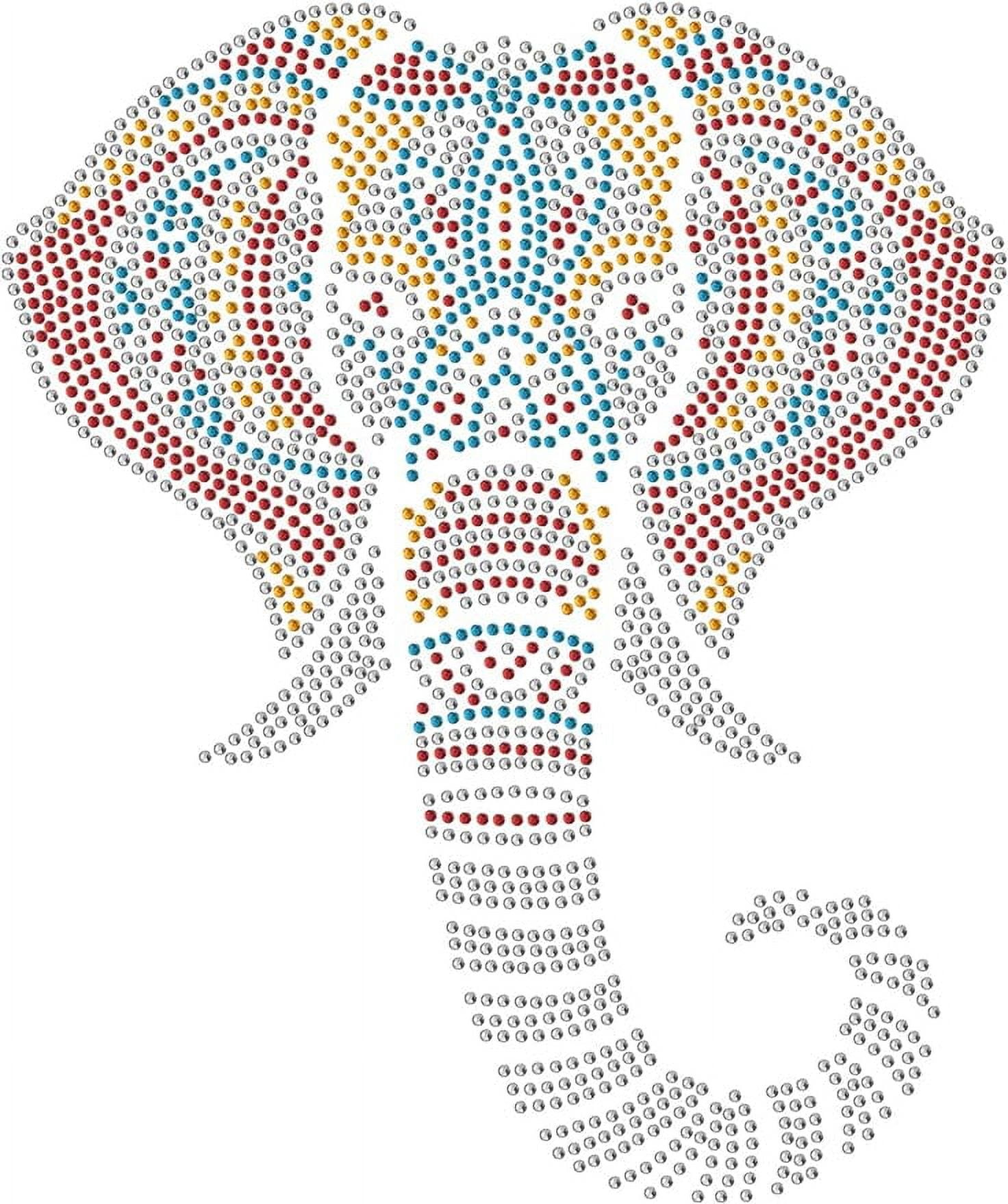 Gold Leopard Rhinestone Iron-On Patch - 11.69x8.27 Inch Heat Transfer Decal For Clothing