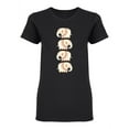 thumbnail image 1 of Elephants Shaped T-Shirt Women -Image by Shutterstock, Female Large, 1 of 2