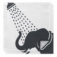thumbnail image 1 of Elephants Showering Cloth Napkins, Modern Abstract Art Funny Animals Washable and Reusable Dinner Napkins Set of 2, Table Napkin for Kitchen Party Birthday Wedding Hotel Housewarming 20"x20", 1 of 9