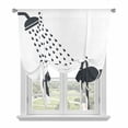thumbnail image 1 of Elephants Showering Tie Up Curtains for Windows, Adjustable Balloon Window Shades, Modern Abstract Art Funny Animals Kitchen Window Treatments Adjustable Roll Up Curtain for Basement/Nursery 52"x45", 1 of 8