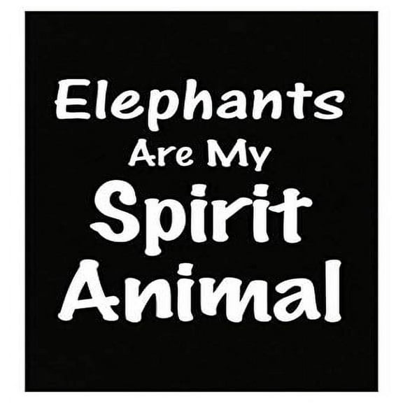Elephants Spirit Animal Poster - Wall Decor Gift