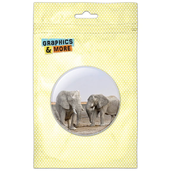 Elephants in Africa Pinback Button Pin Badge