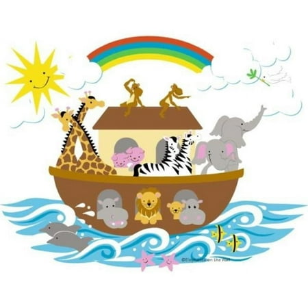 Elephants on the Wall 5-1266 Noah s Ark- Large - Paint It Yourself
