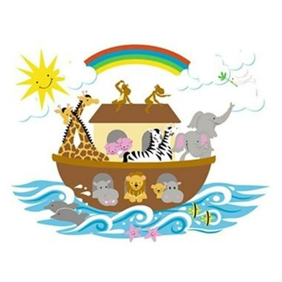 Elephants on the Wall 5-1267 Noah s Ark- Small - Paint It Yourself