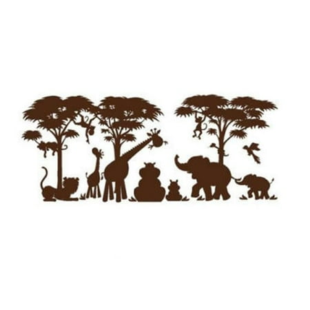 Elephants on the Wall E 5-1413 Large Silhouette Safari - Paint It Yourself
