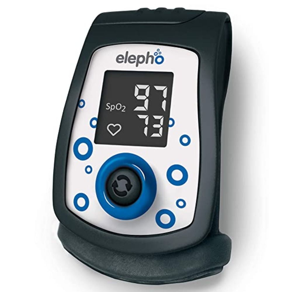 Elepho, eCheck Digital Pulse Oximeter Finger Monitor with Lanyard, Battery Operated