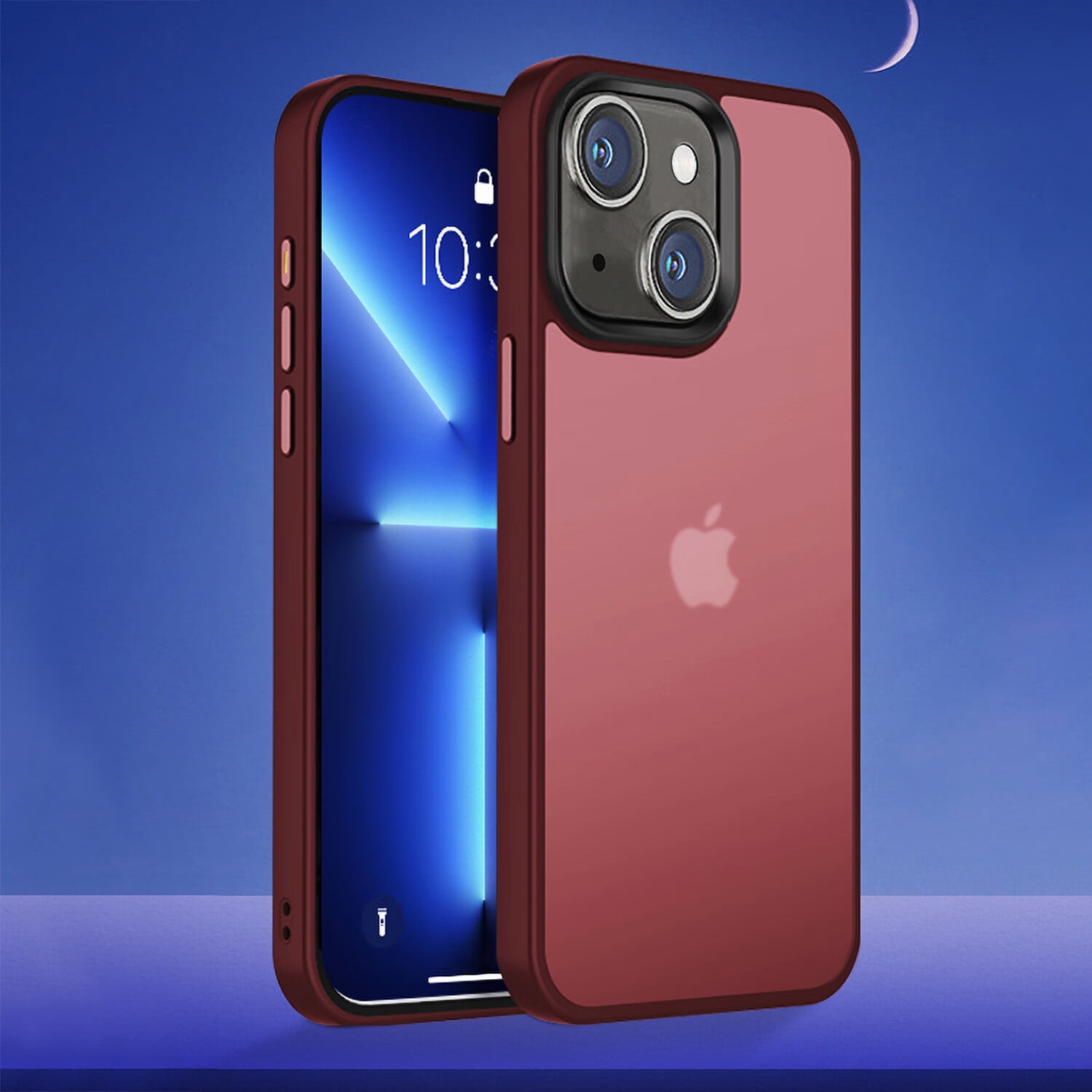 Elepower for iPhone 15 (6.1" 2023) Case, PC TPU Frosted Antiscratch