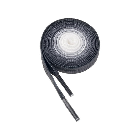 INSPIRE CHIC Colorful Gradient Flat Shoelaces Shoestring Shoe Laces for Sneakers 1 Pair Grey 120cm/47.24"