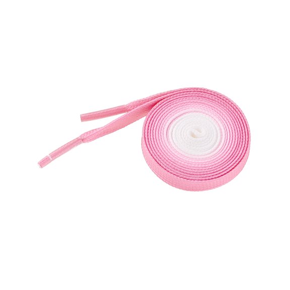 INSPIRE CHIC Colorful Gradient Flat Shoelaces Shoestring Shoe Laces for Sneakers 1 Pair Pink 110cm/43.31"