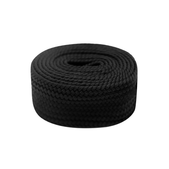 INSPIRE CHIC 1 Pair Flat Shoelaces Thick Shoe Laces Wide Solid Color Strings for Athletic Boots Black 160cm/62.99"