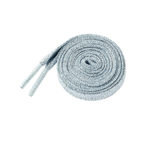 INSPIRE CHIC 1 Pair Glitter Shiny Metallic Flat Shoelaces Colorful Sequin Sparkling Shoestrings Laces for Sneakers Light Blue 100cm/39.37"