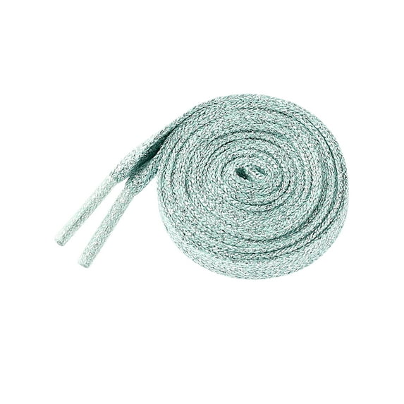 INSPIRE CHIC 1 Pair Glitter Shiny Metallic Flat Shoelaces Colorful Sequin Sparkling Shoestrings Laces for Sneakers Mint Green 120cm/47.24"