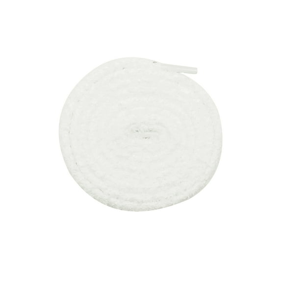 INSPIRE CHIC 1 Pair Round Fuzzy Shoe Laces for Sneakers, 0.28'' Fluffy Fat Soft Shoelaces Shoestrings for Casual Hiking Shoes White 160cm/62.99"