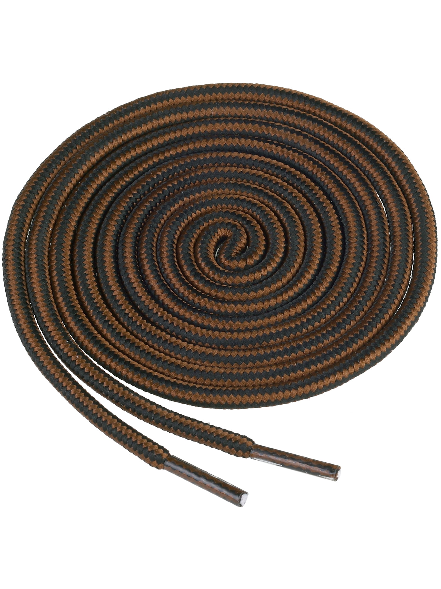 Elerevyo Pair Round Rope Dual Colored Striped Shoelace Shoe