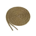 thumbnail image 1 of INSPIRE CHIC 1 Pair Waxed Round Braided Shoe Laces Waterproof Shoelaces for Boots Shoes 90cm/35.43" Khaki, 1 of 4
