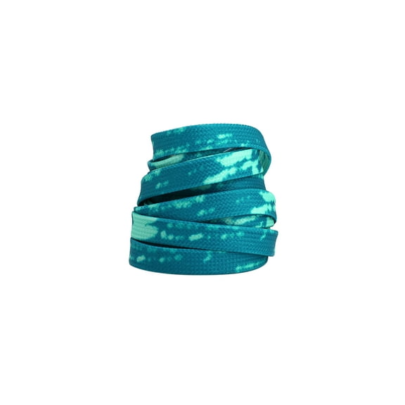 INSPIRE CHIC 2 Pair Flat Colorful Shoelaces Tie Dye Shoe Laces for Sneakers Boots Mineral Blue 160cm/62.99"