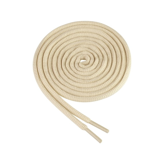 INSPIRE CHIC 2 Pair Oval Shoes Laces Half Round Athletic Shoelaces for Running Shoes Beige 160cm/62.99"