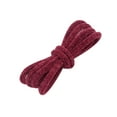 thumbnail image 1 of Round Fuzzy Shoe Laces for Sneakers, 0.24'' Hairy Soft Wide Shoelaces for Casual Shoes 2 Pairs Wine Red 120cm/47.24", 1 of 5