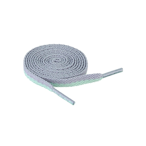 INSPIRE CHIC 2 pairs Flat Shoe Laces 2 Colors Mix Athletic Shoelaces 3/8" Wide for Sneakers 80cm/31.5" Light Purple Green