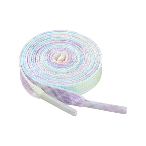 INSPIRE CHIC Checkered Striped Sneaker Shoe Lace Color Grid Flat Shoelaces 1 Pair Candy Color 80cm/31.5''